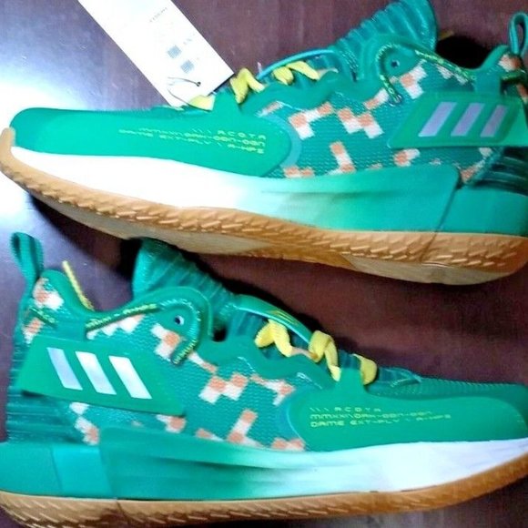 ADIDAS DAME 7 EXTPLY DAMIAN LILLARD TEAM GREEN SHOES #H69011 MEN 6.5 WOMEN 7.5 U main image 5